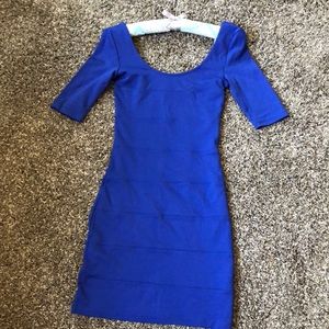 H&M one piece body-con blue dress